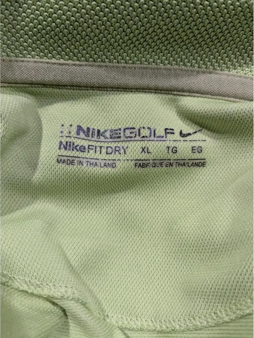Nike Golf Men's FIT DRY Polo Shirt Bright Green Polyester, Size XL